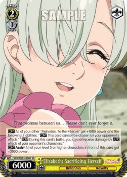 Elizabeth: Sacrificing Herself (V.2 - Super Rare) - The Seven Deadly Sins (Super Rare) [SDS/SX03-008]