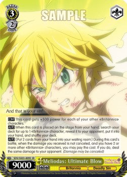Meliodas: Ultimate Blow (V.2 - Super Rare) - The Seven Deadly Sins (Super Rare) [SDS/SX03-009]