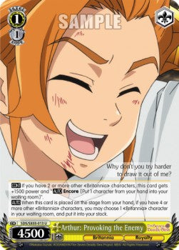 Arthur: Provoking the Enemy⁣ - The Seven Deadly Sins⁣ (Uncommon)⁣ [013]