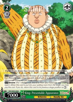 King: Presentable Appearance⁣ - The Seven Deadly Sins⁣ (Common)⁣ [048]