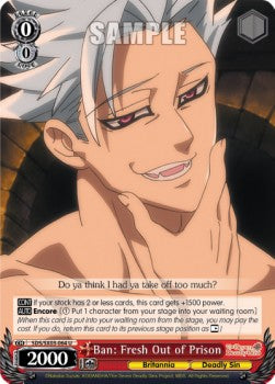 Ban: Fresh Out of Prison⁣ - The Seven Deadly Sins⁣ (Uncommon)⁣ [064]