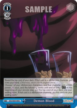 Demon Blood⁣ - The Seven Deadly Sins⁣ (Common)⁣ [098]