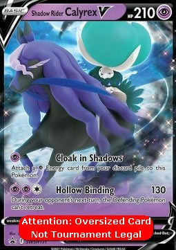 Shadow Rider Calyrex V⁣ - SWSH Black Star Promos⁣ (Oversized)⁣ [131]