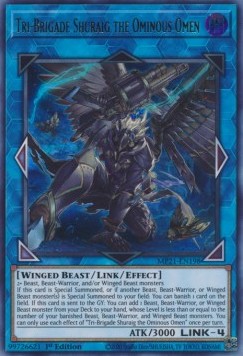 Tri-Brigade Shuraig the Ominous Omen⁣ - 2021 Tin of Ancient Battles⁣ (Ultra Rare)⁣ [198]