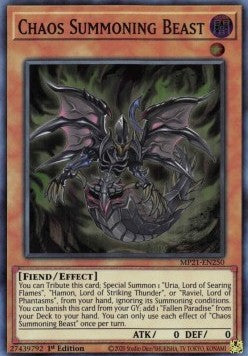 Chaos Summoning Beast⁣ - 2021 Tin of Ancient Battles⁣ (Super Rare)⁣ [250]