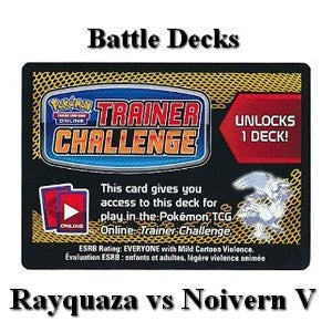 Online Code Card (Rayquaza vs Noivern V Battle Deck) - Pokémon Products (Online Code Card)