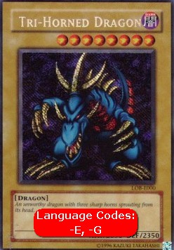 Tri-Horned Dragon (V.1 - Secret Rare)⁣ - Legend of Blue Eyes White Dragon⁣ (Secret Rare)⁣ [000]