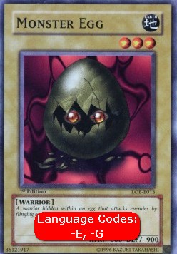 Monster Egg (V.1 - Common)⁣ - Legend of Blue Eyes White Dragon⁣ (Common)⁣ [013]