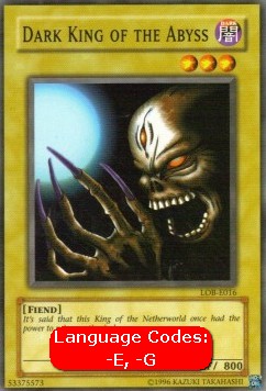 Dark King of the Abyss (V.1 - Common)⁣ - Legend of Blue Eyes White Dragon⁣ (Common)⁣ [016]