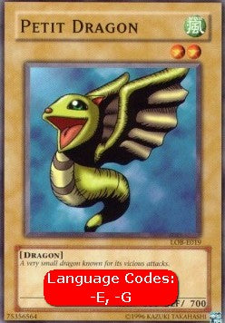 Petit Dragon (V.1 - Common)⁣ - Legend of Blue Eyes White Dragon⁣ (Common)⁣ [019]
