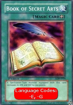 Book of Secret Arts (V.1 - Common) - Legend of Blue Eyes White Dragon (Common) [LOB-034]