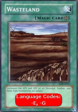 Wasteland (V.1 - Common)⁣ - Legend of Blue Eyes White Dragon⁣ (Common)⁣ [037]