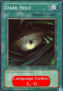 Dark Hole (V.1 - Super Rare)⁣ - Legend of Blue Eyes White Dragon⁣ (Super Rare)⁣ [041]