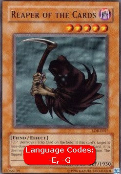Reaper of the Cards (V.1 - Rare)⁣ - Legend of Blue Eyes White Dragon⁣ (Rare)⁣ [057]