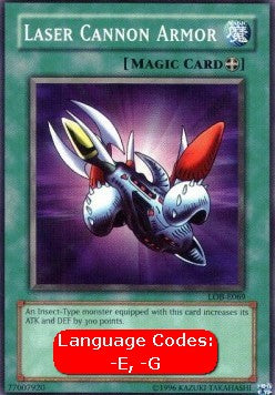 Laser Cannon Armor (V.1 - Common) - Legend of Blue Eyes White Dragon (Common) [LOB-069]