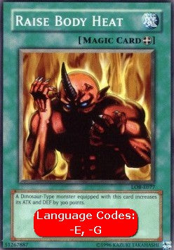 Raise Body Heat (V.1 - Common)⁣ - Legend of Blue Eyes White Dragon⁣ (Common)⁣ [077]