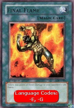 Final Flame (V.1 - Rare)⁣ - Legend of Blue Eyes White Dragon⁣ (Rare)⁣ [080]