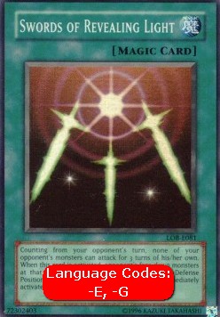 Swords of Revealing Light (V.1 - Super Rare)⁣ - Legend of Blue Eyes White Dragon⁣ (Super Rare)⁣ [081]