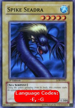 Spike Seadra (V.1 - Common) - Legend of Blue Eyes White Dragon (Common) [LOB-083]