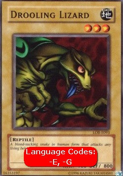 Drooling Lizard (V.1 - Common)⁣ - Legend of Blue Eyes White Dragon⁣ (Common)⁣ [093]