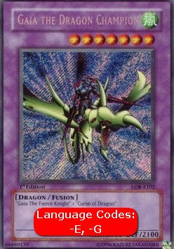 Gaia the Dragon Champion (V.1 - Secret Rare)⁣ - Legend of Blue Eyes White Dragon⁣ (Secret Rare)⁣ [102]