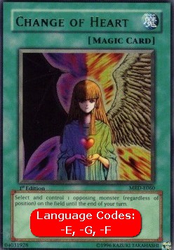Change of Heart (V.1 - Ultra Rare)⁣ - Metal Raiders⁣ (Ultra Rare)⁣ [060]