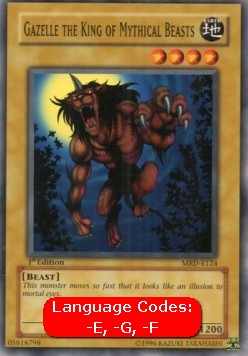 Gazelle the King of Mythical Beasts (V.1 - Common) - Metal Raiders (Common) [MRD-124]