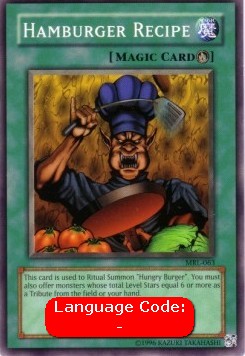 Hamburger Recipe (V.2 - Common) - Magic Ruler (Common) [MRL-063]