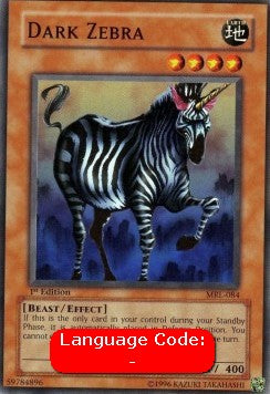 Dark Zebra (V.2 - Common)⁣ - Magic Ruler⁣ (Common)⁣ [084]
