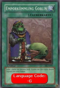 Upstart Goblin (V.1 - Common) - Spell Ruler (Common) [SRL-033]