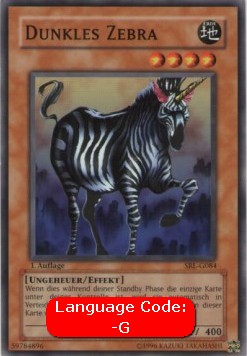 Dark Zebra (V.1 - Common) - Spell Ruler (Common) [SRL-084]