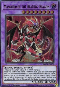 Masquerade the Blazing Dragon⁣ - Burst of Destiny⁣ (Ultra Rare)⁣ [038]