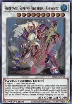 Swordsoul Supreme Sovereign - Chengying⁣ - Burst of Destiny⁣ (Ultra Rare)⁣ [042]