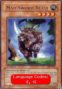 Mad Sword Beast (V.1 - Rare)⁣ - Pharaoh's Servant⁣ (Rare)⁣ [091]