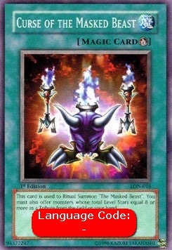 Curse of the Masked Beast (V.2 - Common) - Labyrinth of Nightmare (Common) [LON-016]