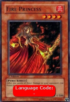 Fire Princess (V.2 - Super Rare)⁣ - Labyrinth of Nightmare⁣ (Super Rare)⁣ [034]