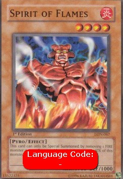 Spirit of Flames (V.2 - Common) - Labyrinth of Nightmare (Common) [LON-067]