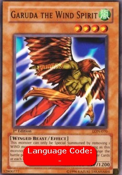 Garuda the Wind Spirit (V.2 - Common) - Labyrinth of Nightmare (Common) [LON-070]