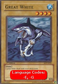 Great White (V.1 - Common)⁣ - Starter Deck: Yugi⁣ (Common)⁣ [009]