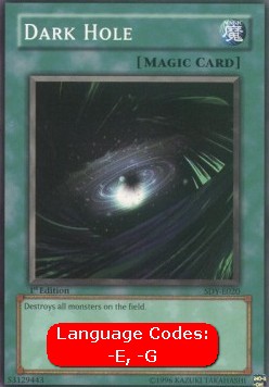 Dark Hole (V.1 - Common)⁣ - Starter Deck: Yugi⁣ (Common)⁣ [020]