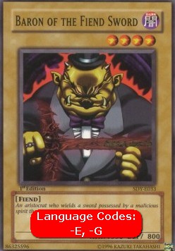 Baron of the Fiend Sword (V.1 - Common)⁣ - Starter Deck: Yugi⁣ (Common)⁣ [033]