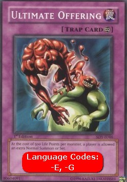 Ultimate Offering (V.1 - Common)⁣ - Starter Deck: Yugi⁣ (Common)⁣ [046]