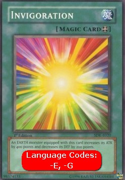 Invigoration (V.1 - Common)⁣ - Starter Deck: Kaiba⁣ (Common)⁣ [020]