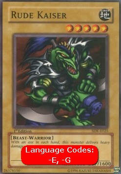 Rude Kaiser (V.1 - Common)⁣ - Starter Deck: Kaiba⁣ (Common)⁣ [025]