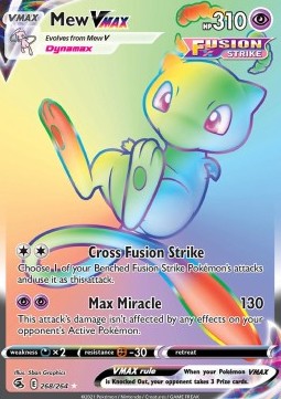 Mew VMAX⁣ - Fusion Strike⁣ (Secret Rare)⁣ [268]