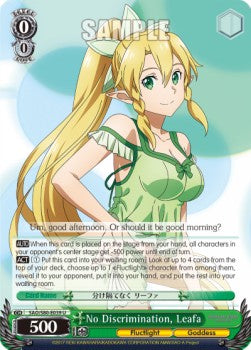 No Discrimination, Leafa - Sword Art Online -Alicization- Vol.2 (Uncommon) [SAO/S80-039]