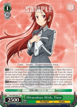 Miraculous Wish, Tiese - Sword Art Online -Alicization- Vol.2 (Uncommon) [SAO/S80-041]
