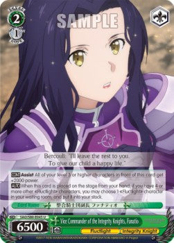 Vice Commander of the Integrity Knights, Fanatio - Sword Art Online -Alicization- Vol.2 (Uncommon) [SAO/S80-045]