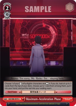 Maximum-Acceleration Phase - Sword Art Online -Alicization- Vol.2 (Uncommon) [SAO/S80-070]