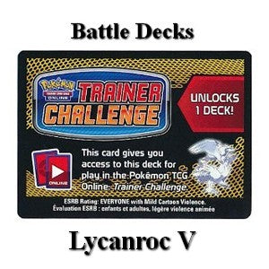 Online Code Card (Lycanroc V Battle Deck)⁣ - Pokémon Products⁣ (Online Code Card)